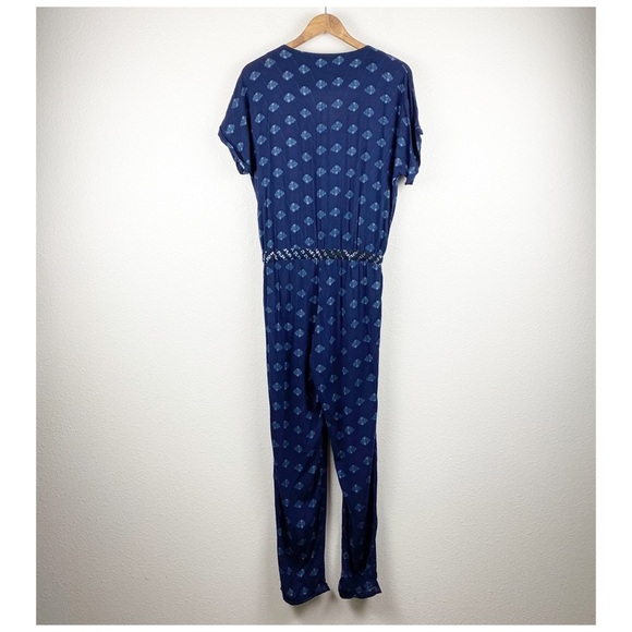 Velvet by Graham & Spencer Indian Challis Cady Jumpsuit in Multi Size Small - Picture 4 of 11